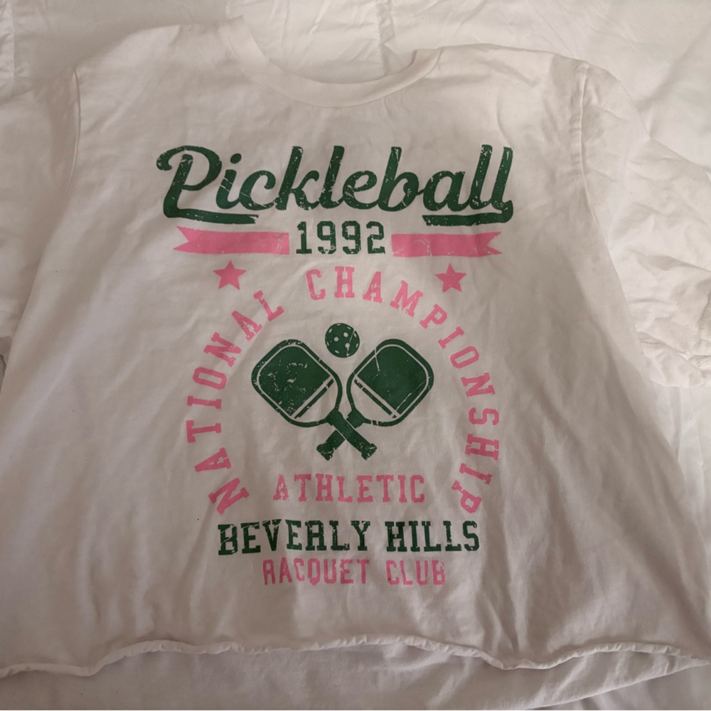 Women’s Pickleball cropped graphic Shirt